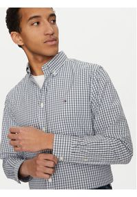 TOMMY HILFIGER - Tommy Hilfiger Koszula Gingham MW0MW37548 Niebieski Regular Fit. Kolor: niebieski. Materiał: bawełna #3