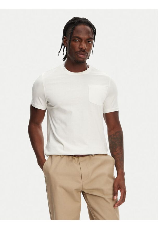 Robe di Kappa T-Shirt Dorel 64131EW Écru Regular Fit. Materiał: bawełna