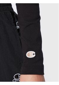 Champion Bluzka 115652 Czarny Slim Fit. Kolor: czarny. Materiał: bawełna