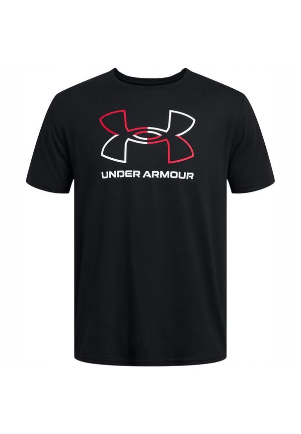 Under Armour - T-shirt Męski Z Krótkim Rękawem Foundation. Kolor: czarny. Długość rękawa: krótki rękaw. Długość: krótkie. Sport: turystyka piesza