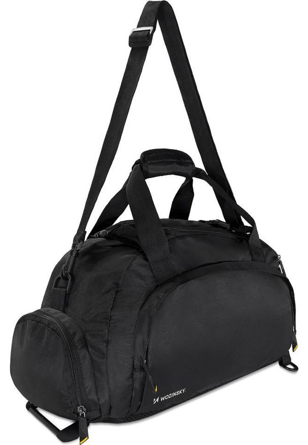 Wozinsky Wozinsky torba sportowa plecak bagaż podręczny torba 40x20x25 cm do samolotu czarny (WSB-B01). Kolor: czarny