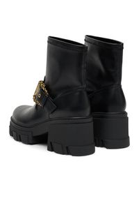 Versace Jeans Couture Botki 79VA3S80 Czarny. Kolor: czarny. Materiał: skóra #6