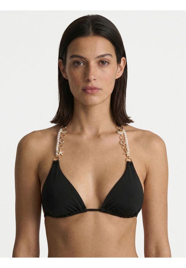 Guess Góra od bikini E6GJ00 KF412 Czarny. Kolor: czarny. Materiał: syntetyk