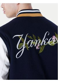 New Era Kurtka bomber Yankees MLB Floral 60596332 Granatowy Regular Fit. Kolor: niebieski. Materiał: wełna #2