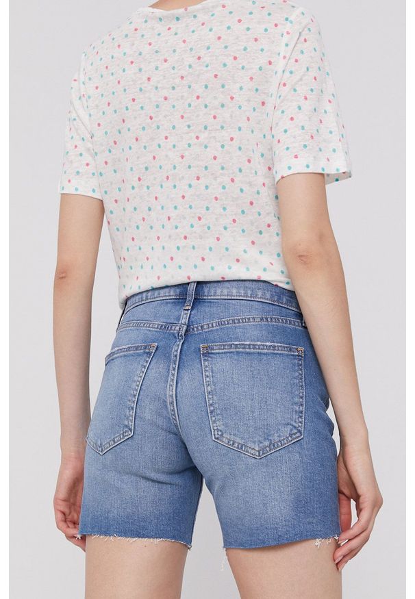 GAP - Szorty. Okazja: na co dzień. Kolor: niebieski. Materiał: denim. Styl: casual