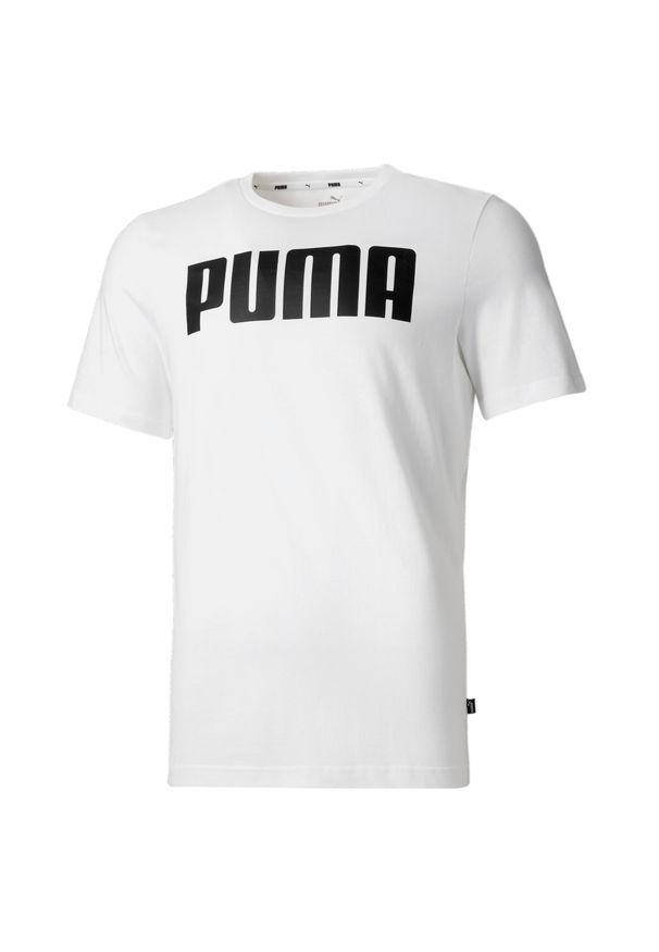 Puma Koszulka Ess 84722302. Kolor: biały, wielokolorowy, czarny