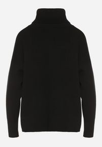 Born2be - Czarny Golf w Klasycznym Stylu Linagela. Typ kołnierza: golf. Kolor: czarny. Materiał: jeans. Styl: klasyczny #4