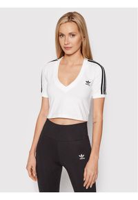 Adidas - adidas T-Shirt adicolor Classics HC2036 Biały Slim Fit. Kolor: biały. Materiał: bawełna