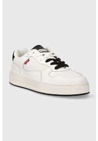 Levi's® - Levi's sneakersy GLIDE kolor biały 235200.151. Okazja: na spotkanie biznesowe. Nosek buta: okrągły. Zapięcie: sznurówki. Kolor: biały. Materiał: guma #3