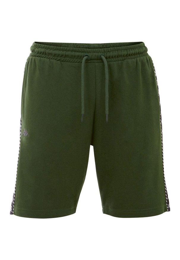 Spodenki treningowe dla dzieci Kappa ITALO. Okazja: na uczelnię. Kolor: zielony. Styl: sportowy. Sport: joga i pilates