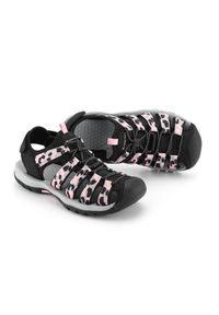 ALPINE PRO - Sandały turystyczne damskie z zakrytym noskiem Alpine Pro Awede. Kolor: różowy. Sezon: lato. Sport: turystyka piesza #1