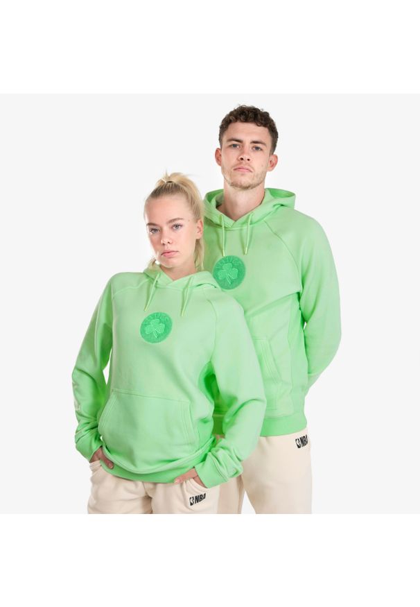 TARMAK - Bluza do koszykówki dla mężczyzn i kobiet Tarmak NBA 900 Boston Celtics. Kolor: zielony, wielokolorowy. Materiał: materiał, tkanina. Sport: koszykówka