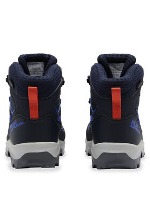 Jack Wolfskin Trekkingi Vojo Texapore Mid K 4042181 Granatowy. Kolor: niebieski. Materiał: skóra. Sport: turystyka piesza