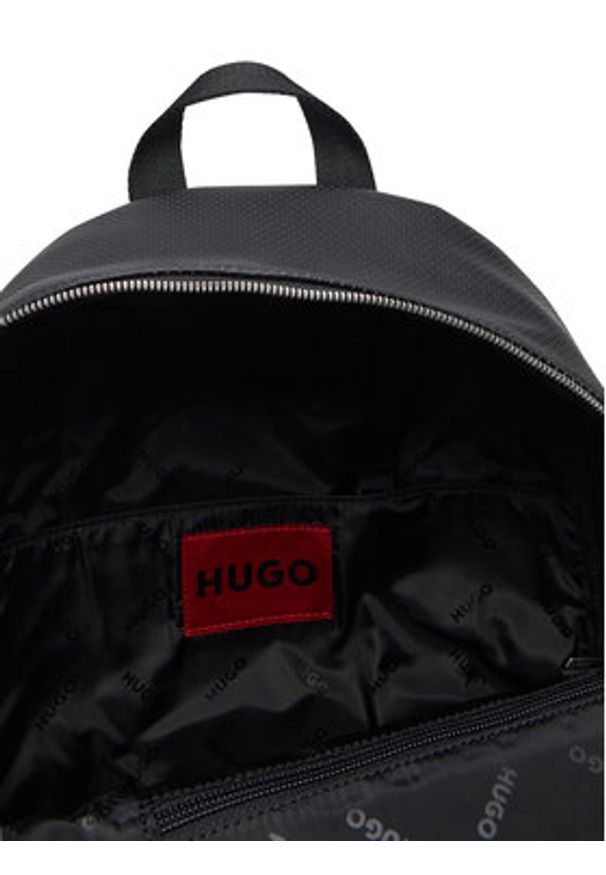 Hugo - HUGO Plecak 50541907 Czarny. Kolor: czarny. Materiał: skóra