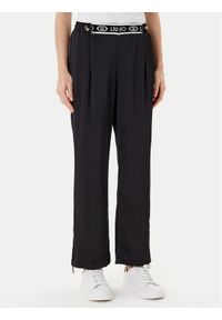 Liu Jo Sport Spodnie materiałowe TF5192 T004A Czarny Regular Fit. Kolor: czarny. Materiał: syntetyk. Styl: sportowy