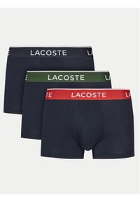 Lacoste Komplet 3 par bokserek 5H1297 Granatowy. Kolor: niebieski. Materiał: bawełna