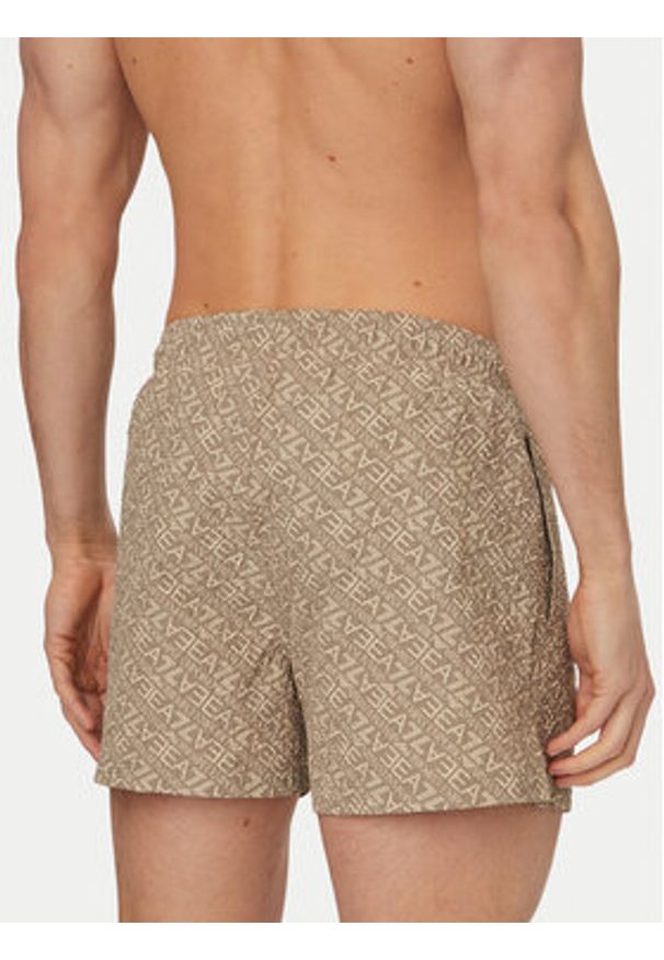 EA7 Emporio Armani Szorty kąpielowe 7M001677 AF21249 M6233 Beżowy Regular Fit. Kolor: beżowy. Materiał: syntetyk