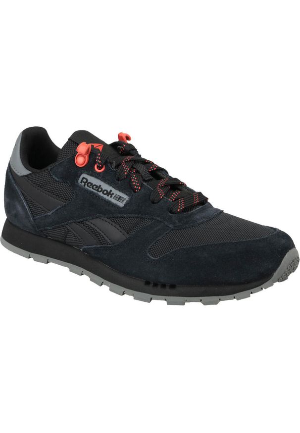 Buty do chodzenia dziewczęce, Reebok Classic Leather. Kolor: czarny. Model: Reebok Classic. Sport: turystyka piesza