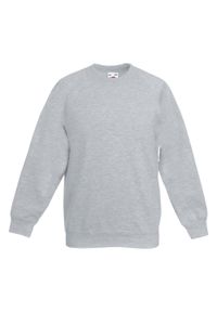 FRUIT OF THE LOOM - Bluza Dziecięca Premium Heather Setin. Kolor: szary