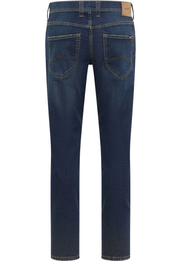 Męskie Spodnie Jeansowe Mustang Style Oregon Slim Denim Blue 1016799 5000 774