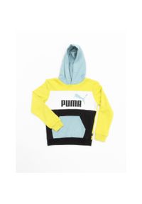 Bluza Sportowa Chłopięca Puma Ess Block Tr. Kolor: żółty. Styl: sportowy