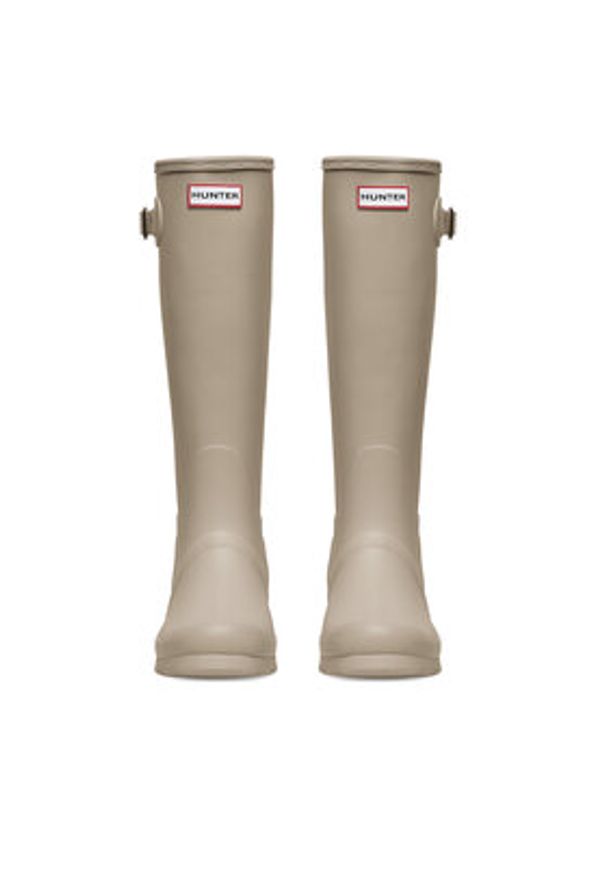 Hunter Kalosze HFW-004 Beżowy. Kolor: beżowy. Materiał: kauczuk