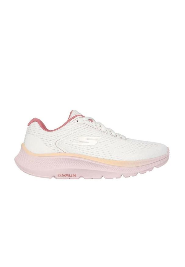 skechers - Buty damskie SKECHERS Go Run Consistent 2.0 Mile Marker natural. Kolor: biały, wielokolorowy, różowy. Sport: bieganie