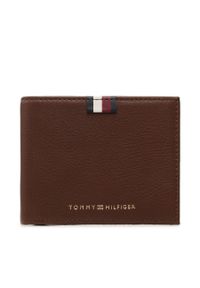 TOMMY HILFIGER - Duży Portfel Męski Tommy Hilfiger Th Prem Lea Mini Cc Wallet AM0AM11266 GT8. Kolor: brązowy. Materiał: skóra #1