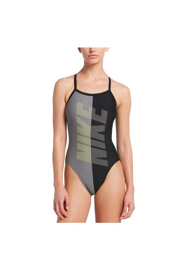 Strój pływacki damski Nike Rift NESS9050. Materiał: materiał, tkanina. Wzór: gładki