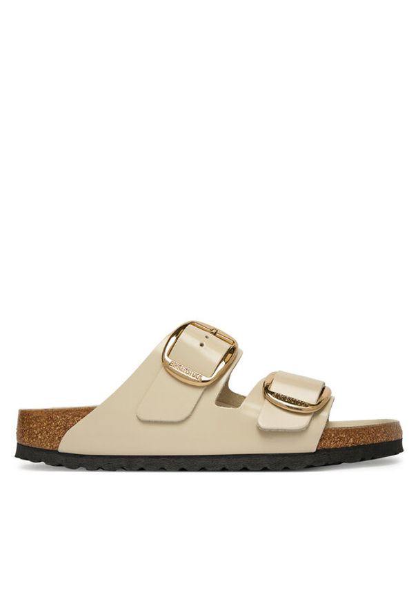 Birkenstock Klapki Arizona Big Buckle Hex 1031873 Beżowy. Kolor: beżowy. Materiał: skóra