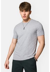 Lancerto - Koszulka Szara z Bawełną Zane. Kolor: szary. Materiał: elastan, bawełna