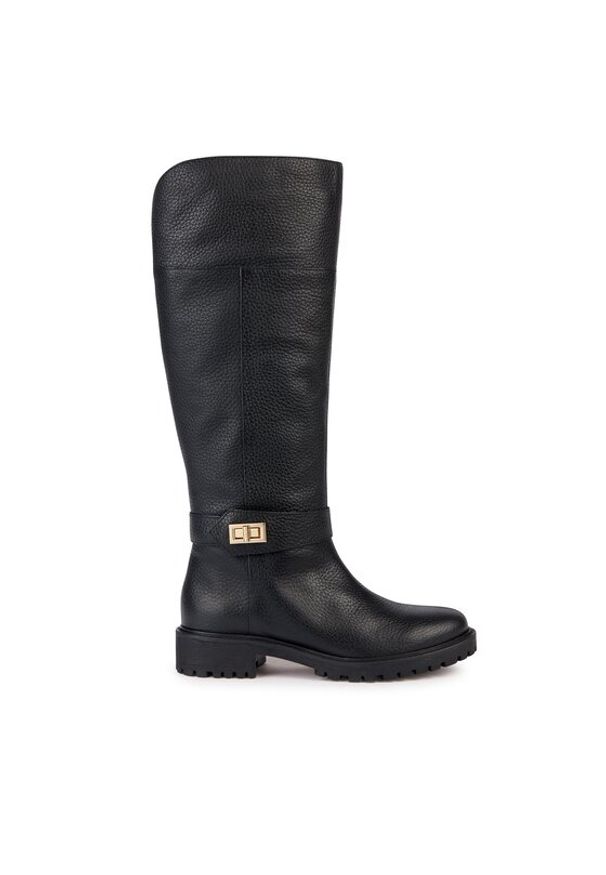 Geox Kozaki D Hoara D36FTD 00046 C9999 Czarny. Kolor: czarny. Materiał: skóra