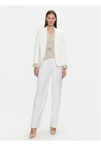 Tatuum Marynarka Remelika T2417.021B Écru Slim Fit. Kolor: kremowy. Materiał: syntetyk, wiskoza #3