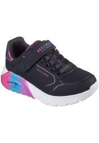 skechers - Adidasy Skechers Uno Lite 2.0 - Vivid, Dzieci. Kolor: czarny. Materiał: skóra ekologiczna, materiał
