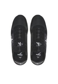 Calvin Klein Jeans Sneakersy Runner Sock Laceup Ny-Lth YM0YM00553 Czarny. Kolor: czarny. Materiał: materiał #6