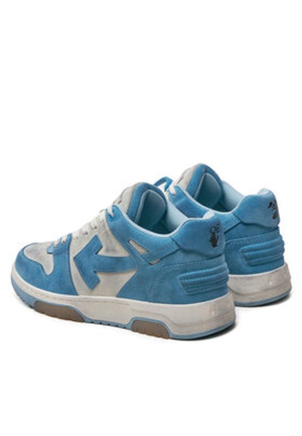 OFF-WHITE - Off-White Sneakersy OMIA189S22LEA0080140 Niebieski. Kolor: niebieski. Materiał: zamsz, skóra