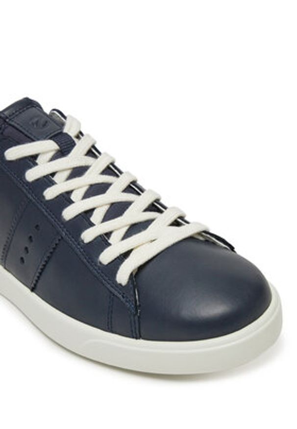 ecco - ECCO Sneakersy Street Lite 21280351284 Granatowy. Kolor: niebieski. Materiał: skóra