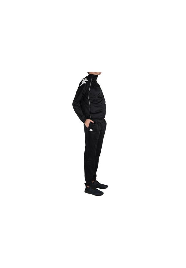 Dres sportowy męski Kappa Ephraim Training Suit. Kolor: czarny, wielokolorowy. Materiał: dresówka. Sport: turystyka piesza, piłka nożna
