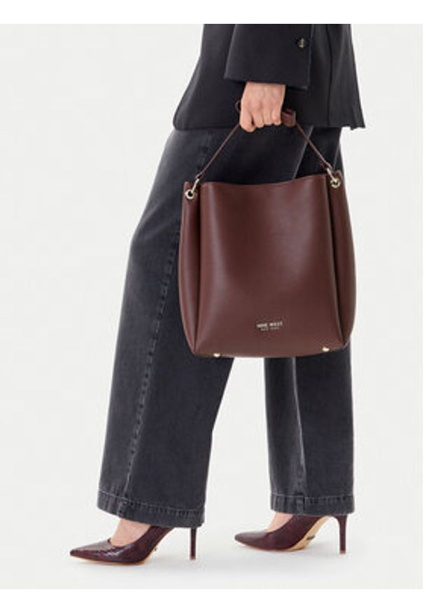Nine West Torebka CEO-ARIA-S24414 Brązowy. Kolor: brązowy