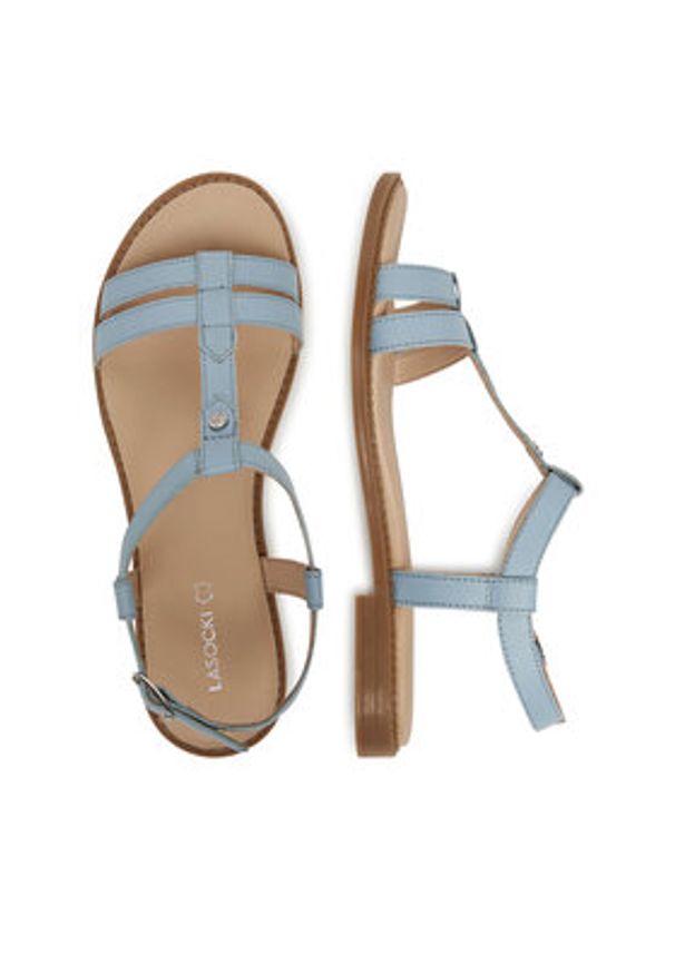 Lasocki Sandały EST-AFIONA-10 Niebieski. Kolor: niebieski. Materiał: skóra