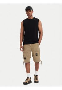 Aeronautica Militare Szorty materiałowe 261BE0041UCT01122 Beżowy Regular Fit. Kolor: beżowy. Materiał: bawełna #4