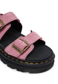 Dr. Martens Sandały Zebzag DM42689650 Różowy. Kolor: różowy. Materiał: zamsz, skóra #4
