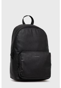 Calvin Klein plecak męski kolor czarny duży gładki. Kolor: czarny. Materiał: poliester. Wzór: gładki #5