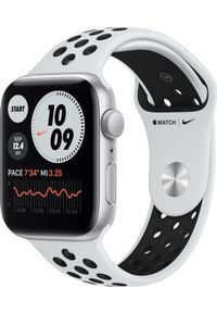 APPLE - Smartwatch Apple Watch SE Nike GPS 44mm Silver Alu Platinium Sport Biały (MYYH2FD/A). Rodzaj zegarka: smartwatch. Kolor: biały. Styl: sportowy #1