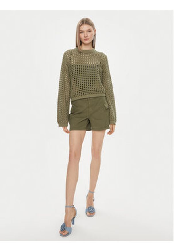 JDY Sweter Ronda 15317229 Zielony Regular Fit. Kolor: zielony. Materiał: syntetyk