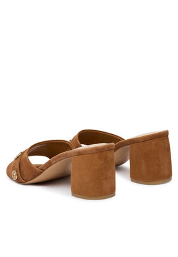 Guess Klapki FLJGU2 SUE03 Brązowy jasny. Kolor: brązowy. Materiał: skóra, zamsz