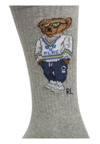 Polo Ralph Lauren Skarpety Wysokie Męskie 449973027001 Szary. Kolor: szary. Materiał: bawełna, materiał