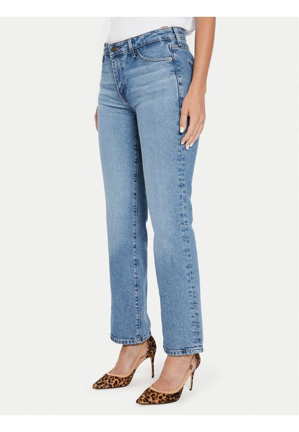 Guess Jeans Jeansy W4YA98 D5CC5 Niebieski Straight Fit. Kolor: niebieski