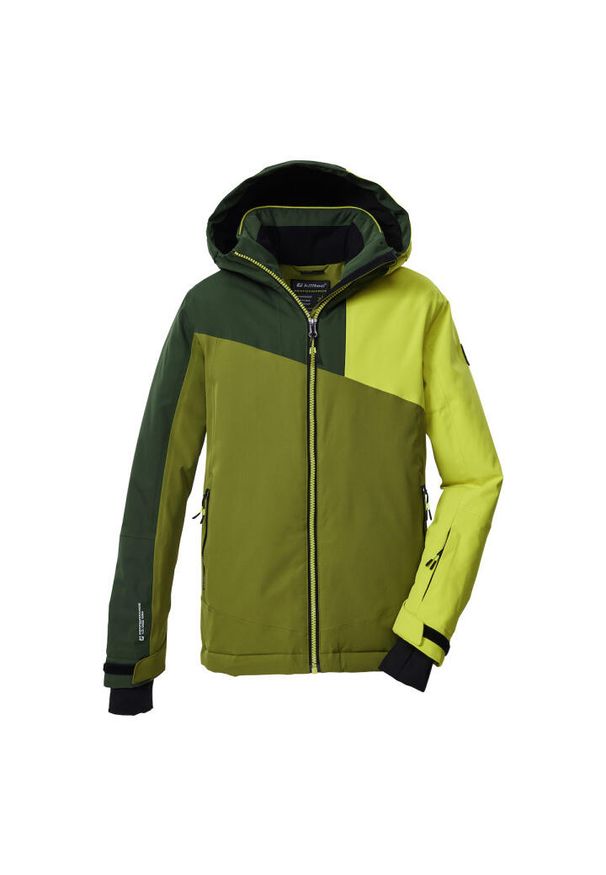 Kurtka narciarska z kapturem dla dzieci Killtec KSW 192. Typ kołnierza: kaptur. Kolor: zielony. Sezon: zima. Sport: narciarstwo