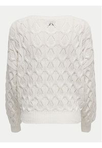 only - ONLY Sweter Brynn 15222853 Biały Regular Fit. Kolor: biały. Materiał: bawełna #5